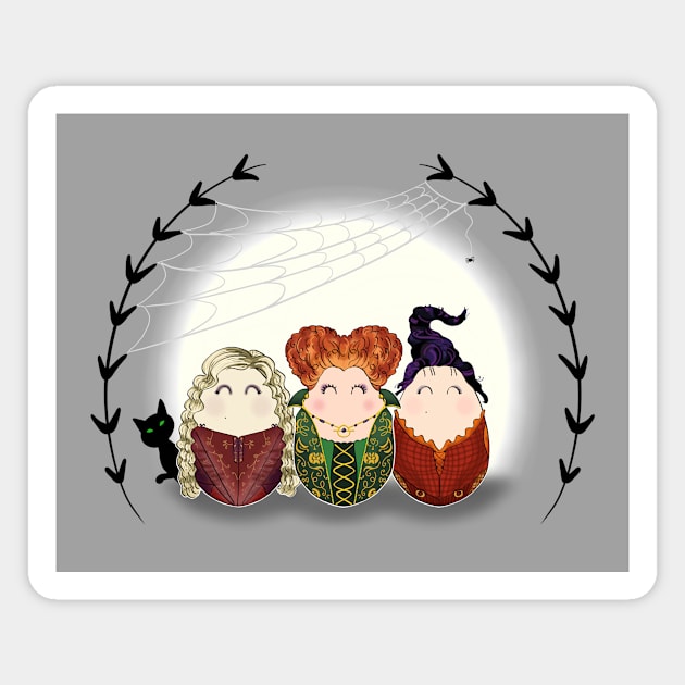 Hocus Pocus Tiggles Magnet by laurareid.artist